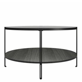 Wohnzimmertisch Tora aus Glas und Metall 45 cm hoch – Ansicht 4