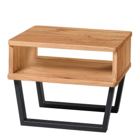 Wildbuche Doppelbett Ubasta mit Metall Bügelgestell im Loft Stil – Ansicht 6