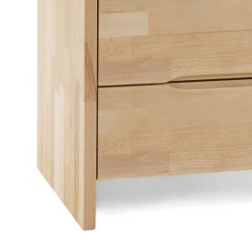 Nachttisch Avrila aus Kernbuche Massivholz mit 2 Schubladen – Ansicht 3