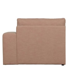 Rosa Einsitzer Modul Couch Oktamian aus Webstoff mit Armlehne rechts – Ansicht 7