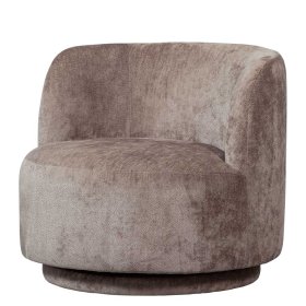 Sessel Vasteca in Taupe aus Chenillegewebe – Ansicht 1