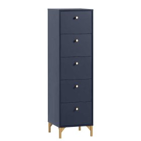 Schlafzimmerset Estren in modernem Design mit Metallgriffen (sechsteilig) – Ansicht 15
