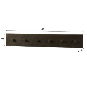 Wandgarderobenleiste San Bruma aus Metall im Industry und Loft Stil – Ansicht 4