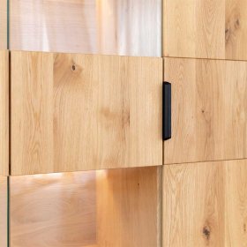 Highboard Niko mit LED Beleuchtung und Glastür – Ansicht 6