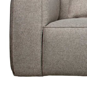 Dreisitzer Sofa Monville in Hellgrau Webstoff mit Armlehnen – Ansicht 4