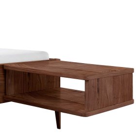 Nussbaum Bett Carltons aus Massivholz in modernem Design – Ansicht 6