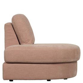 Modulsofa Abschluss Element links Oktamian aus Webstoff in Rosa – Ansicht 5