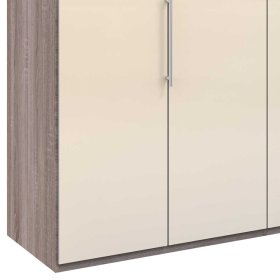 Moderner Kleiderschrank Licox mit Falttüren glasbeschichtet – Ansicht 4