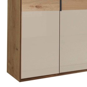 Drehtürenschrank Vericia in Champagner & Eiche Bianco 295 cm breit – Ansicht 4