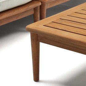 Terrassensitzgruppe Surie aus Teak Massivholz mit drei Sitzplätzen (vierteilig) – Ansicht 4