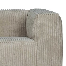 Breitcord Couch Ugo in Beigegrau mit 46 cm Sitzhöhe – Ansicht 5