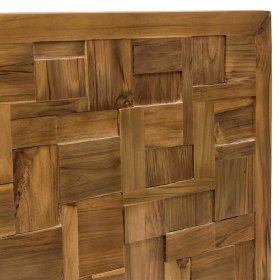 Doppelbett Kopfteil Koropi aus Teak massiv 220 cm breit – Ansicht 4
