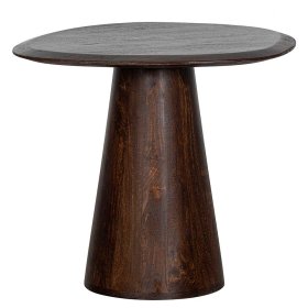 Walnussbrauner Couchtisch Alba aus Mangobaum Massivholz 51 cm hoch – Ansicht 3