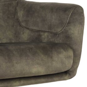 Wohnzimmer Sessel Pikewa in Dunkelgrün mit Sterngestell – Ansicht 6