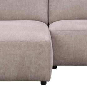 Modernes Ecksofa in Beige Manaos aus Webstoff mit Armlehnen – Ansicht 6