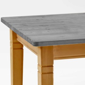 Esszimmer Tisch Viaduca in Grau Kiefer Massivholz im Landhaus Design – Ansicht 6