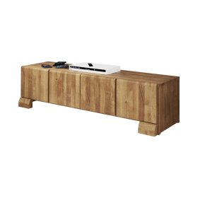 TV Board Sascora aus Wildeiche Massivholz im Landhausstil – Ansicht 1