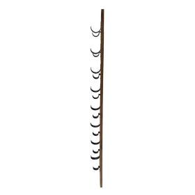 Flaschenhalter Koropi aus Teak Massivholz und Metall im rustikalen Landhausstil – Ansicht 5