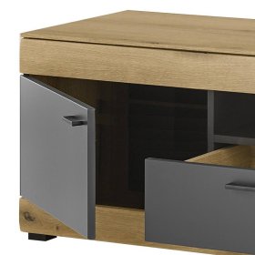 TV Lowboard Badehma mit einer Schublade und einem offenen Gerätefach – Ansicht 6