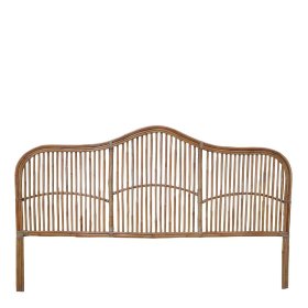 Einzelnes Bett Kopfteil Koropi aus Rattan Geflecht 200 cm breit – Ansicht 2
