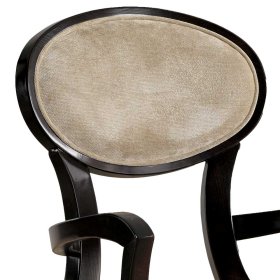Esszimmerarmlehnstuhl Merlan in italienischem Design - Beige und Dunkelbraun – Ansicht 3