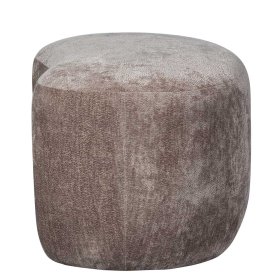 Sitzhocker Vasteca in organischer Form aus Chenillegewebe – Ansicht 4