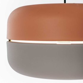 Design Hängelampe Novara in Rosa und Grau 150 cm hoch – Ansicht 5