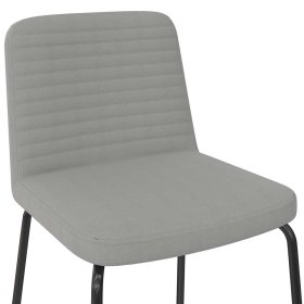 Graue Polsterstühle Yvonja in modernem Design mit Gestell aus Metall (2er Set) – Ansicht 8