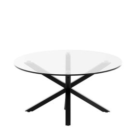Glas Tisch Nexting fürs Wohnzimmer mit Metallgestell – Ansicht 2
