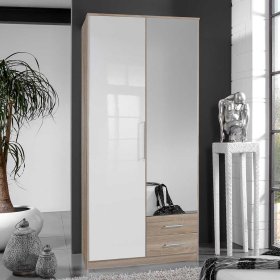 Jugendkleiderschrank Fashiona mit Spiegeltür und zwei Schubladen – Ansicht 2