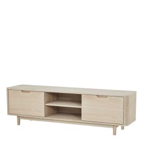 Fernseh Unterschrank Praguera im Skandi Design mit Türen – Ansicht 1