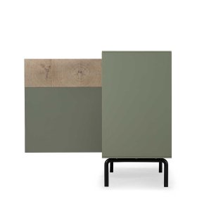Sideboard Samanda in Beton Grau und Buche hell 180 cm breit – Ansicht 4