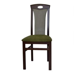 Polster Stühle Valmonda in Nussbaumfarben und Grün (2er Set) – Ansicht 2