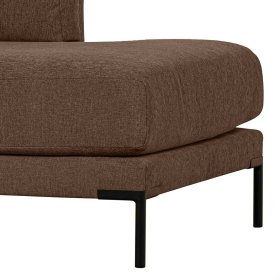 Chaiselongue Lehne links Rio in Braun - Modulsofa Element – Ansicht 6
