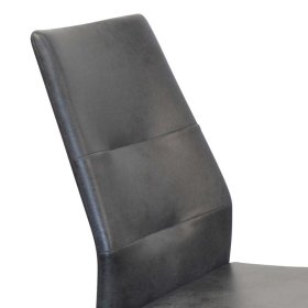 Schwingstühle Chiron in Anthrazit Vintage mit Gestell aus Metall (4er Set) – Ansicht 5