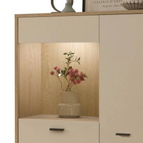 TV Wohnwand Zimena in modernem Design 170 cm hoch (dreiteilig) – Ansicht 4