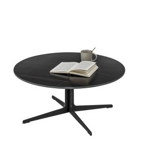 Beistelltisch Set Sofa Thivios in Schwarz aus Keramik und Metall (zweiteilig) – Ansicht 5