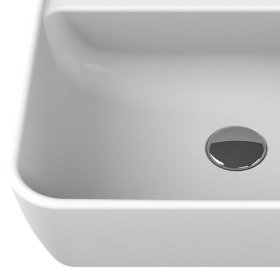 Aufsatz Waschbecken Besdos aus Keramik in Weiß – Ansicht 4