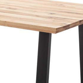 Esstisch Ulcaro mit Massivholzplatte im Industry und Loft Stil – Ansicht 4