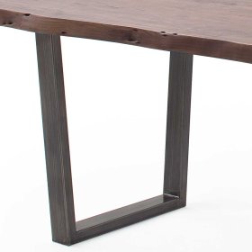 Holztisch Anela mit natürlicher Baumkante im Industry und Loft Stil – Ansicht 5