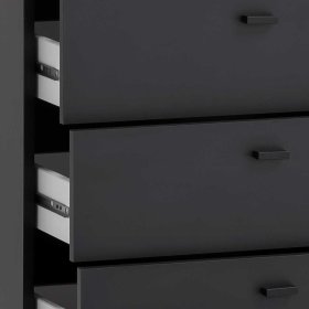 Skandi Design Dielenset Curtus in Schwarz 175 cm hoch (vierteilig) – Ansicht 5