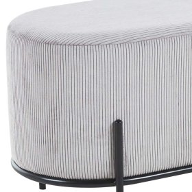 Cord Polsterhocker Ceusenia 80 cm breit in ovaler Form – Ansicht 4