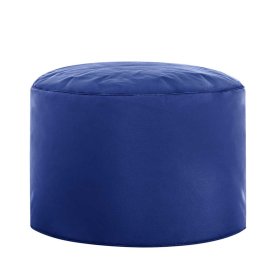 Sitzsack Sessel Larros in Blau mit Fußhocker – Ansicht 3