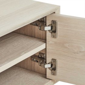 TV Board Vilrada im Skandi Design mit einem offenen Gerätefach – Ansicht 10