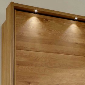 Schlafzimmerkleiderschrank Durac in Eiche Bianco und Weiß – Ansicht 5