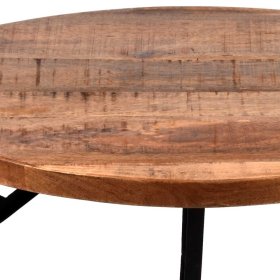 Sofa Beistelltisch Piemonta im Industriedesign rund – Ansicht 6