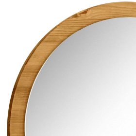 Badspiegel Yarus in runder Form mit Holzrahmen – Ansicht 4