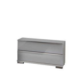 Nachttischkommode Emiliano in Weiß modern – Ansicht 1