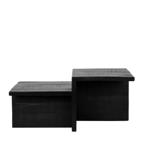 Rechteckiger Sofa Tisch Flash aus Mangobaum Massivholz modern – Ansicht 2