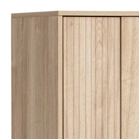 Büroschrank Rasvanna in Weißeiche Holzoptik 164 cm hoch – Ansicht 4